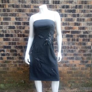 Ruth gray strapless dress